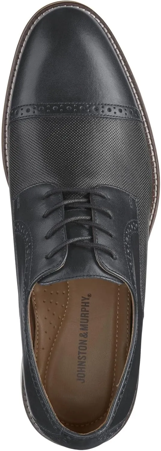 Johnston & Murphy Men's Sutton Embossed Cap Toe Shoe