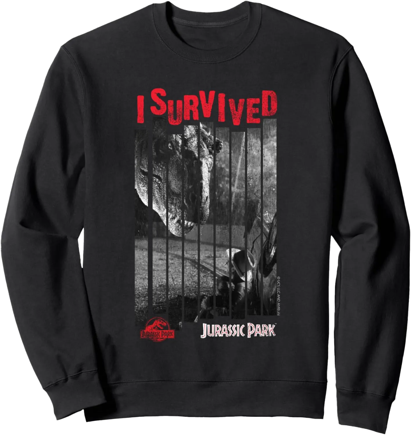 Jurassic Park T-Rex I Survived Sweatshirt