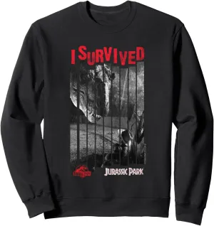 Jurassic Park T-Rex I Survived Sweatshirt