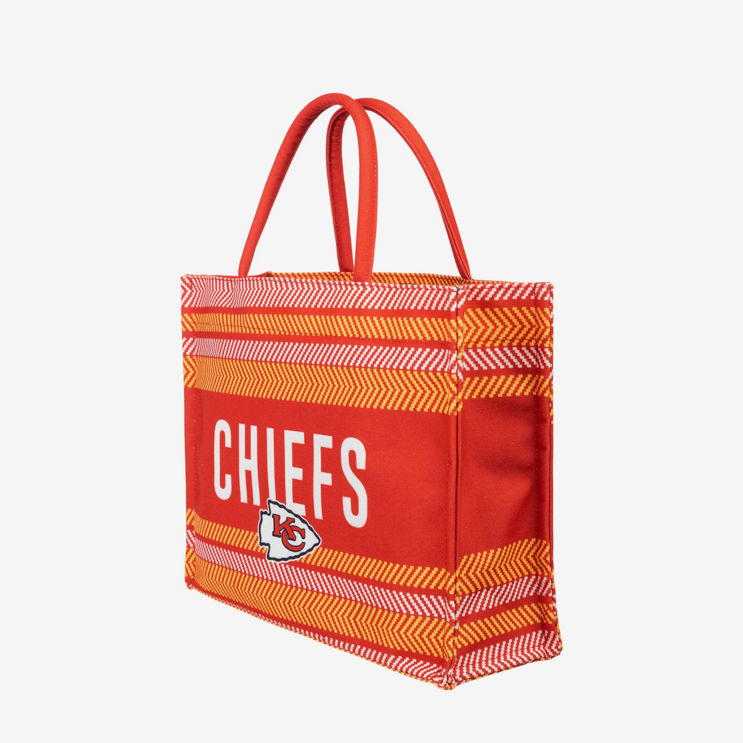 Kansas City Chiefs Stitch Pattern Canvas Tote Bag