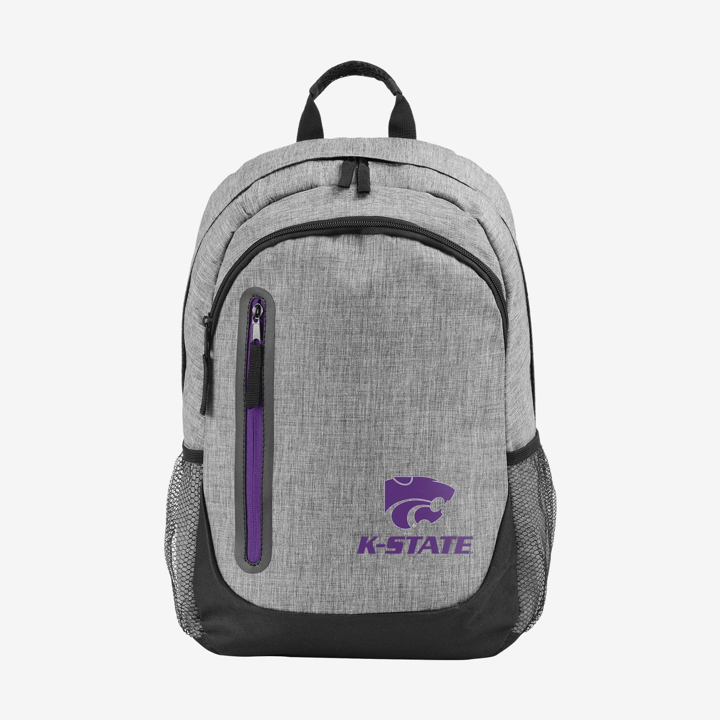 Kansas State Wildcats Heather Grey Bold Color Backpack