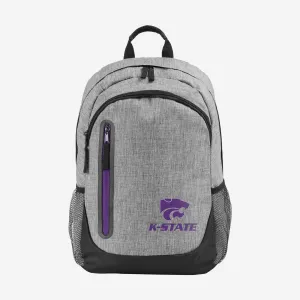 Kansas State Wildcats Heather Grey Bold Color Backpack