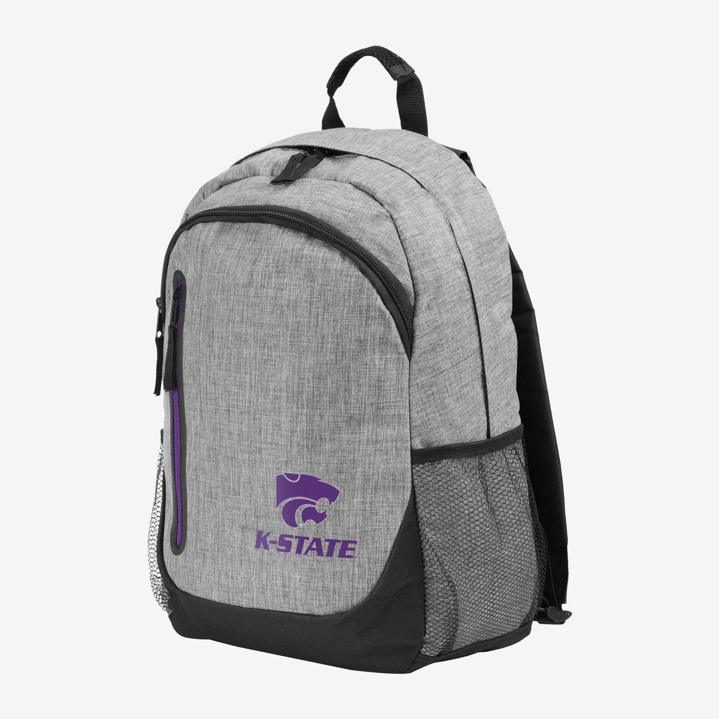 Kansas State Wildcats Heather Grey Bold Color Backpack