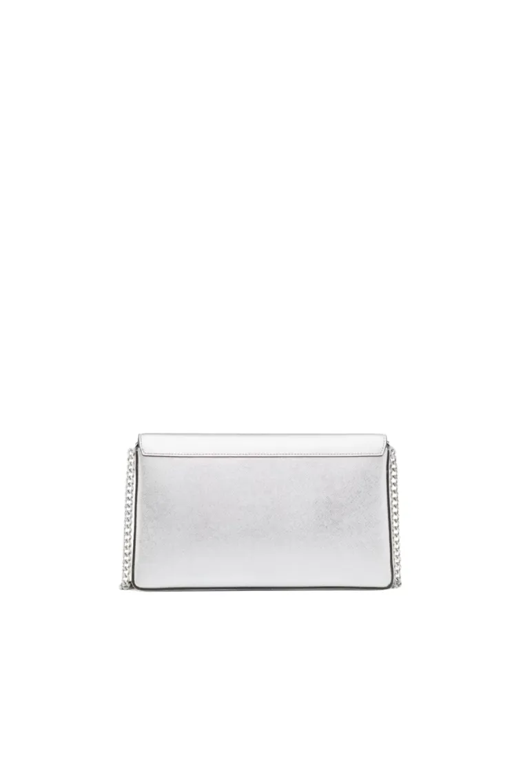 Kate Spade Kenzie Metallic Small Convertible Crossbody Bag In Lunar Light KI964