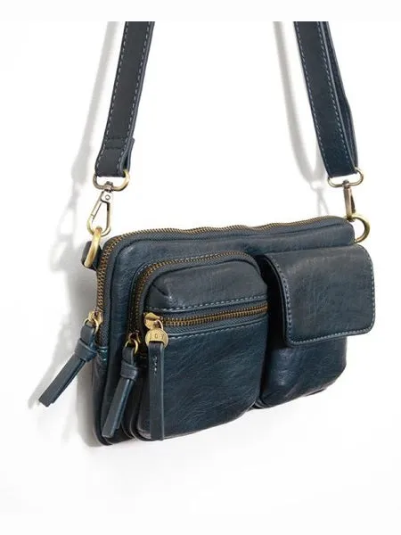 Kendra Cargo Pocket Sling / Crossbody Bag - L8185-57  -  Women  DENIM