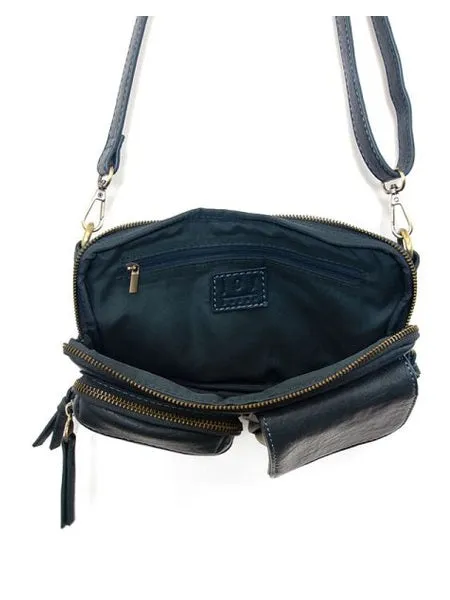 Kendra Cargo Pocket Sling / Crossbody Bag - L8185-57  -  Women  DENIM