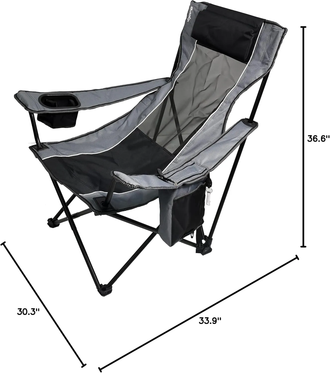 Kijaro Elite Folding Portable Sling Camping Chair - Outdoor Chair - Perfect for Chilling at Outdoor Activities, Sports Games, & Family Events