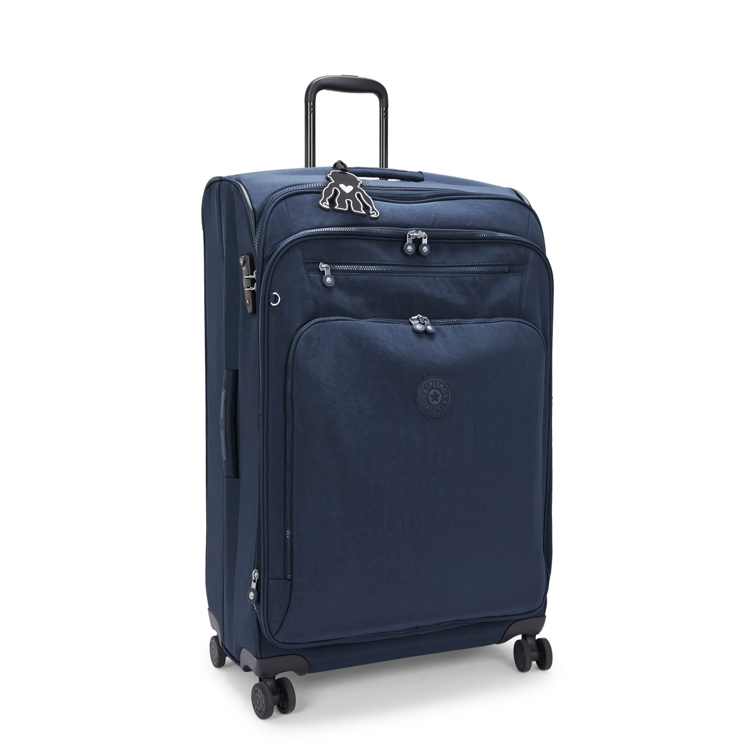 Kipling Large Expandable Spinner Unisex Blue Bleu 2 New Youri Spin L  -  I7930-96V