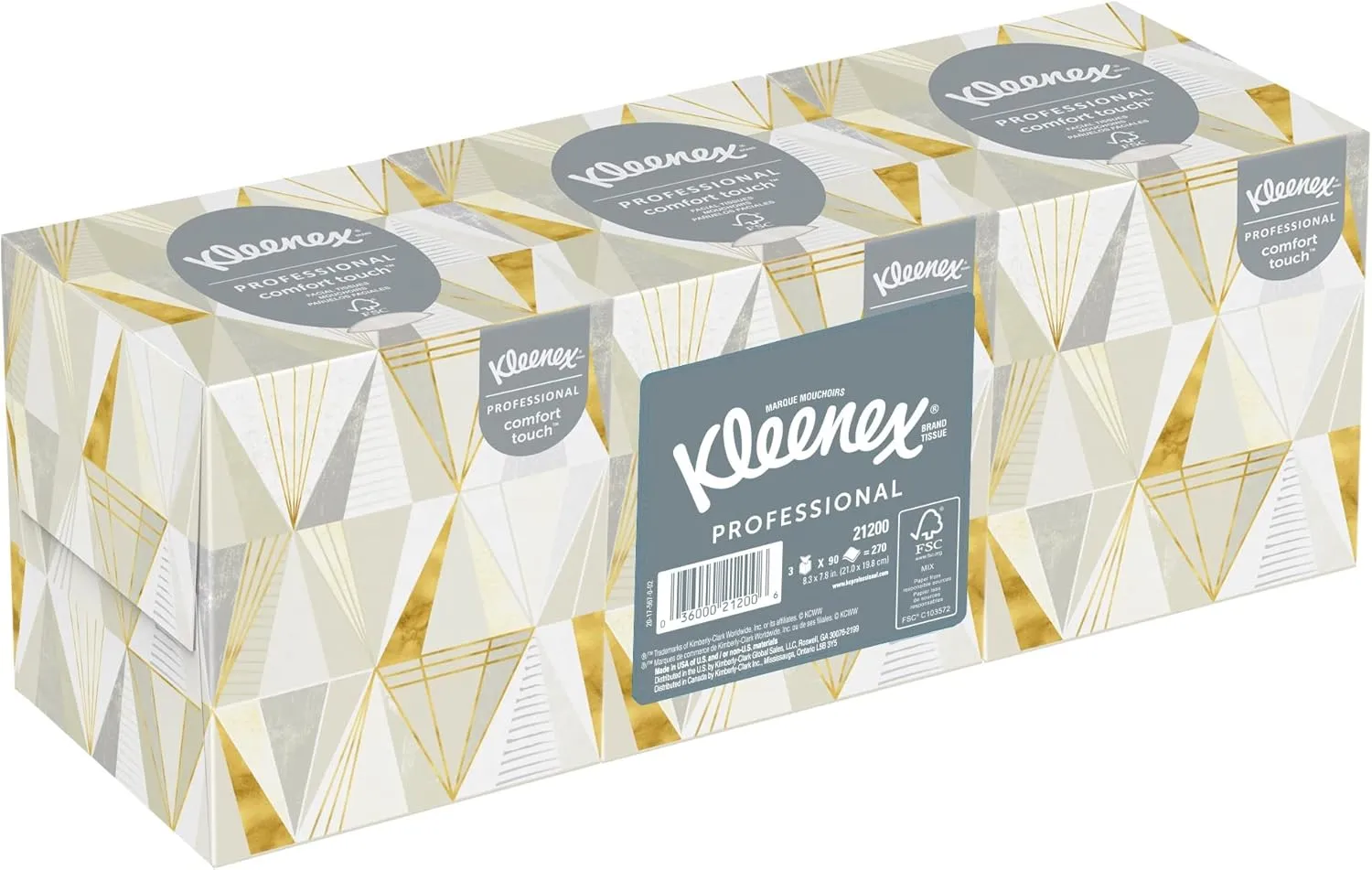 Kleenex® BOUTIQUE™ Facial Tissues, 95 Tissues Per Box, Pack Of 3 Boxes