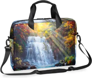 Landscape Laptop Sleeve Case 14 15 15.6 inch, Landscape Laptop Briefcase Shoulder Bag Waterproof Travel Computer Cover Carrying Bags