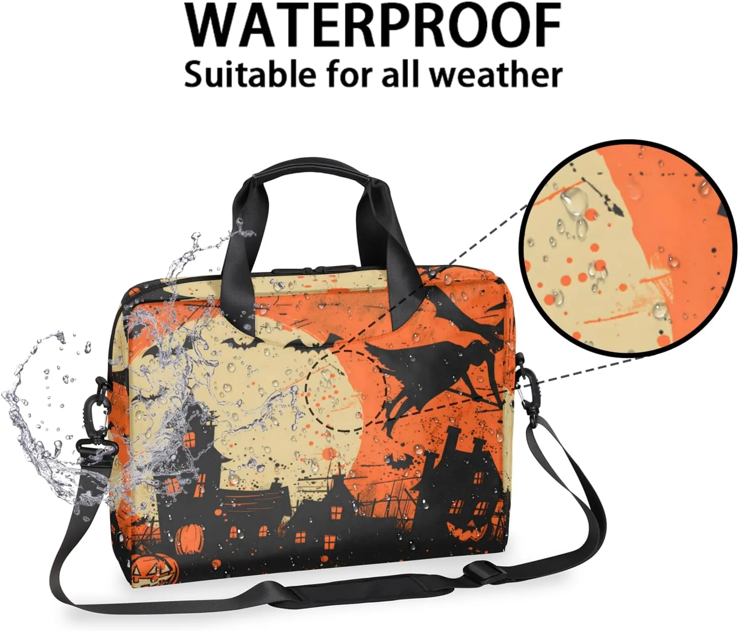 Laptop Bag 15.6 Inch Laptop Sleeve Case with Shoulder Straps Computer Slim Briefcase for Men and Women