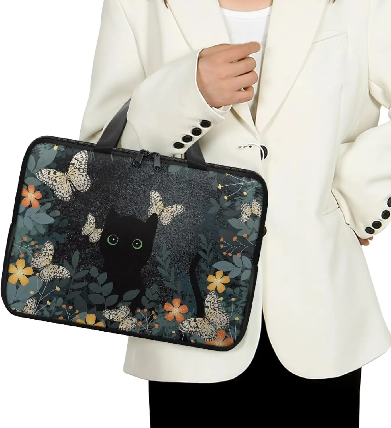 Laptop Bag for Women Men Waterproof Carrying Case Zipper Computer Handbag for Office Business 10 Inch- 17 Inch