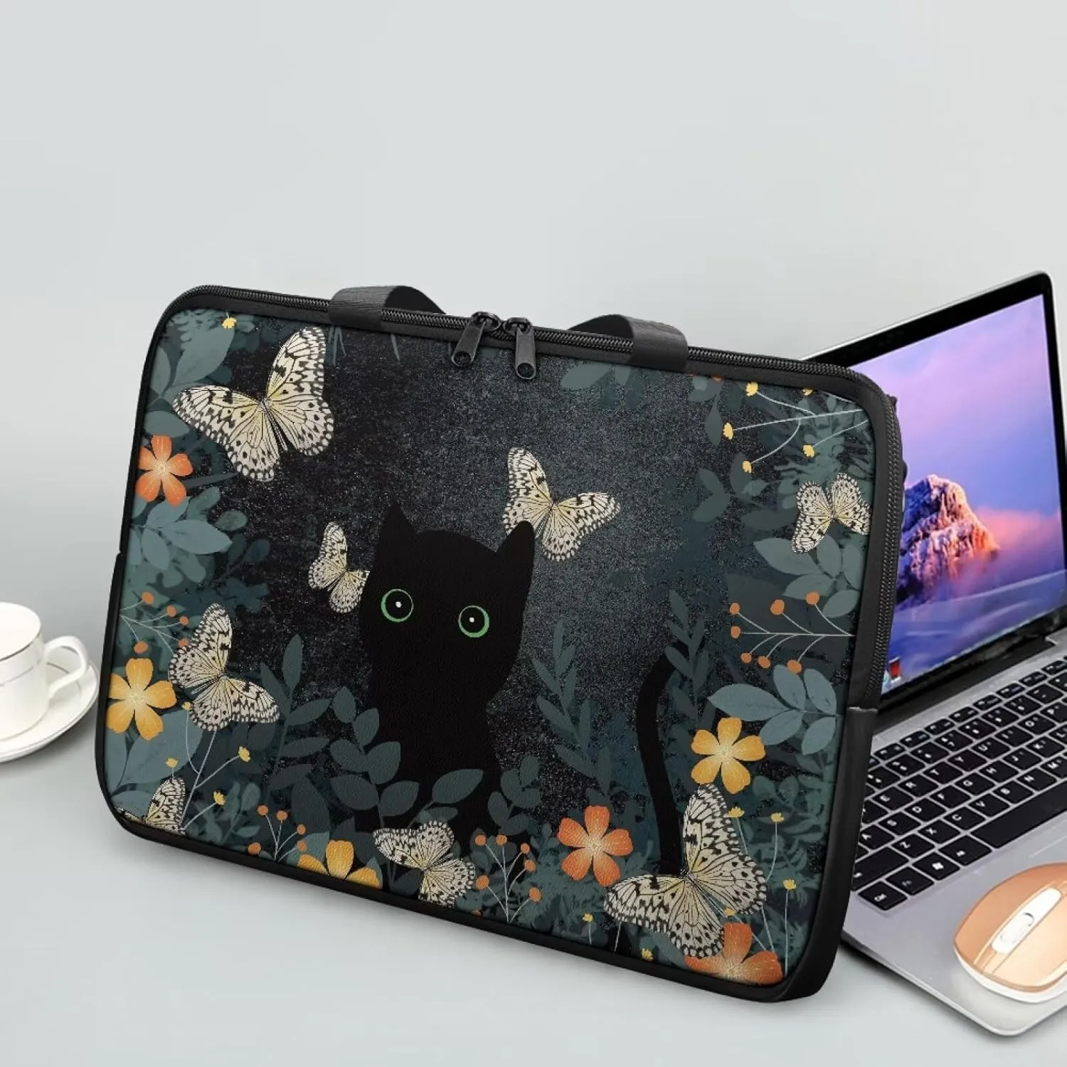 Laptop Bag for Women Men Waterproof Carrying Case Zipper Computer Handbag for Office Business 10 Inch- 17 Inch