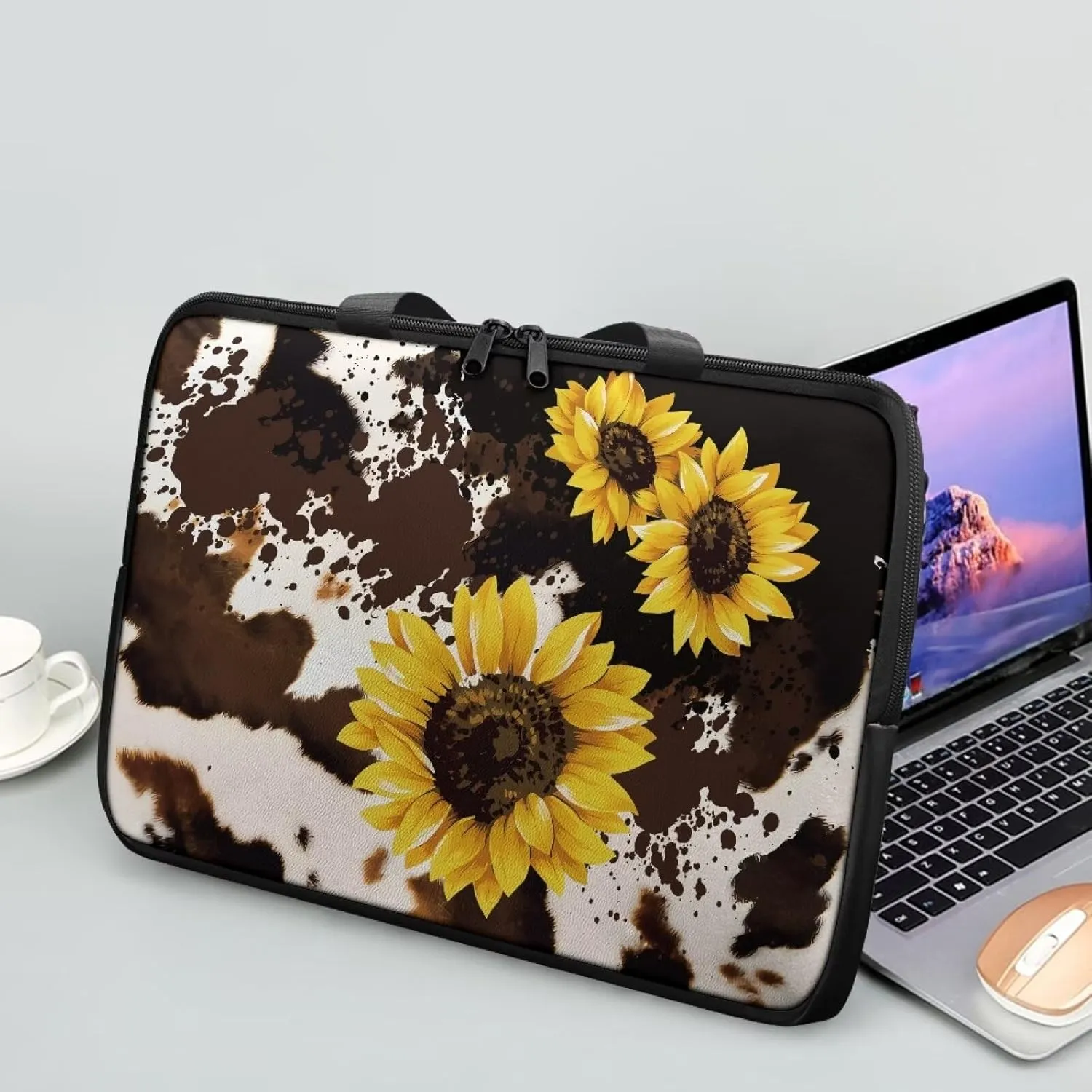 Laptop Bag for Women Men Waterproof Carrying Case Zipper Computer Handbag for Office Business 10 Inch- 17 Inch
