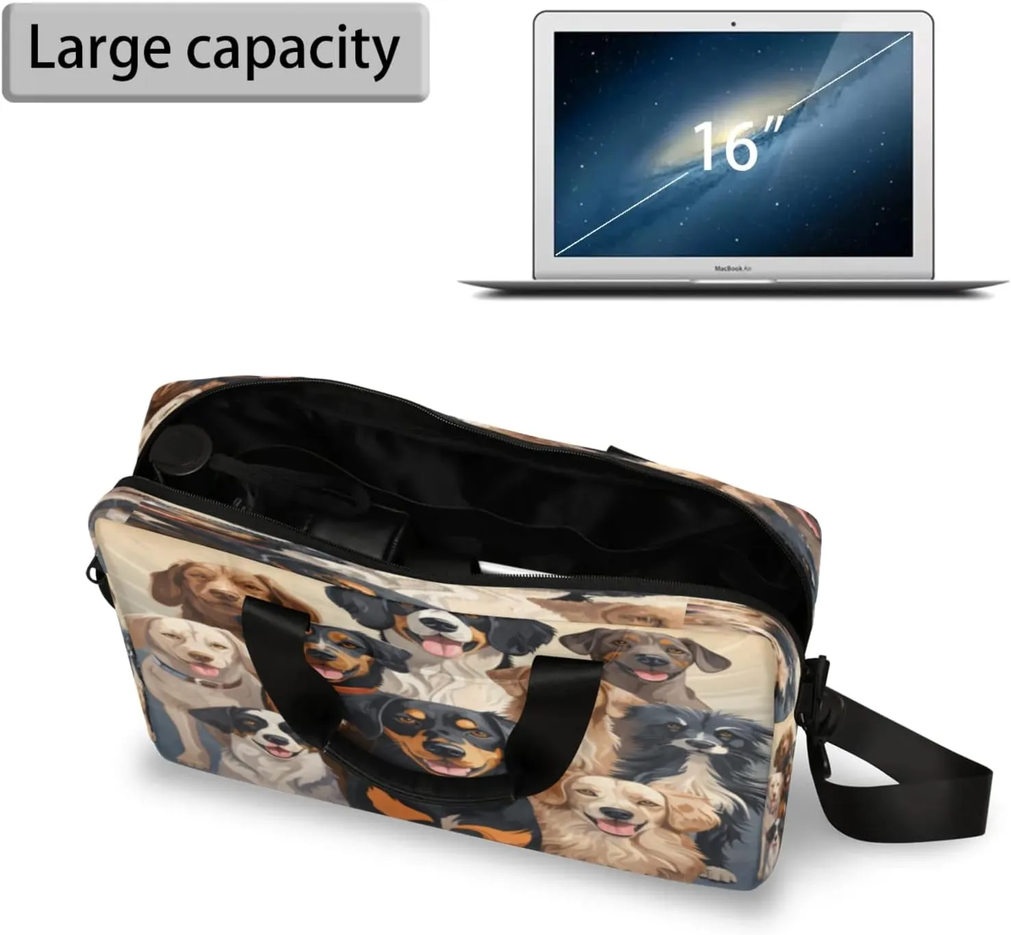 Laptop Carrying Case, Laptop and Tablet, Sleek Design, Water-Repellent Fabric, Business Casual, Casual Toploader