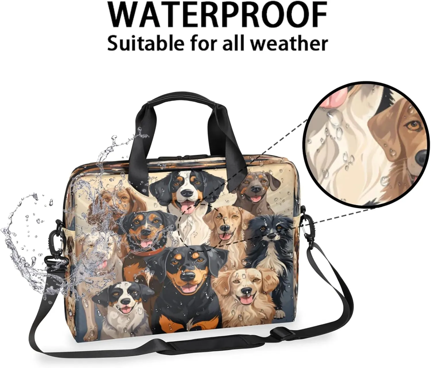 Laptop Carrying Case, Laptop and Tablet, Sleek Design, Water-Repellent Fabric, Business Casual, Casual Toploader