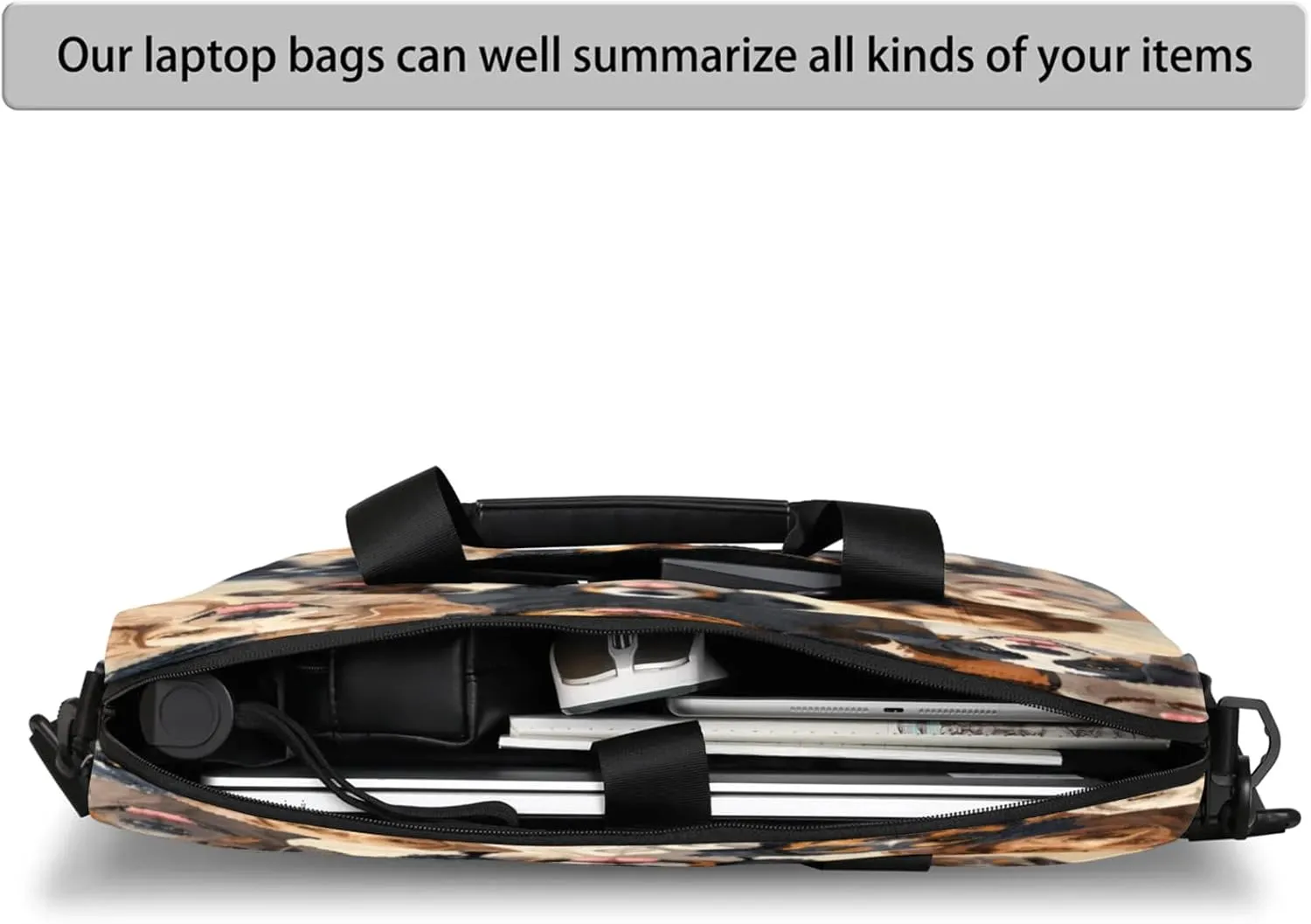 Laptop Carrying Case, Laptop and Tablet, Sleek Design, Water-Repellent Fabric, Business Casual, Casual Toploader