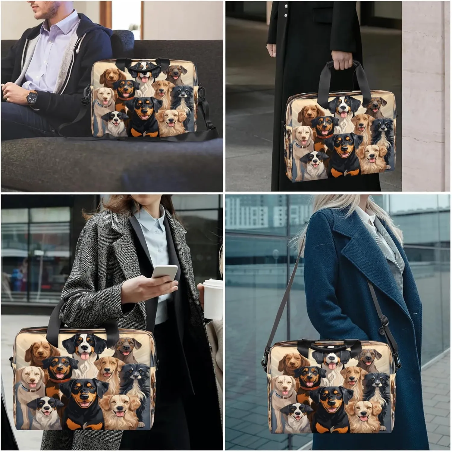 Laptop Carrying Case, Laptop and Tablet, Sleek Design, Water-Repellent Fabric, Business Casual, Casual Toploader