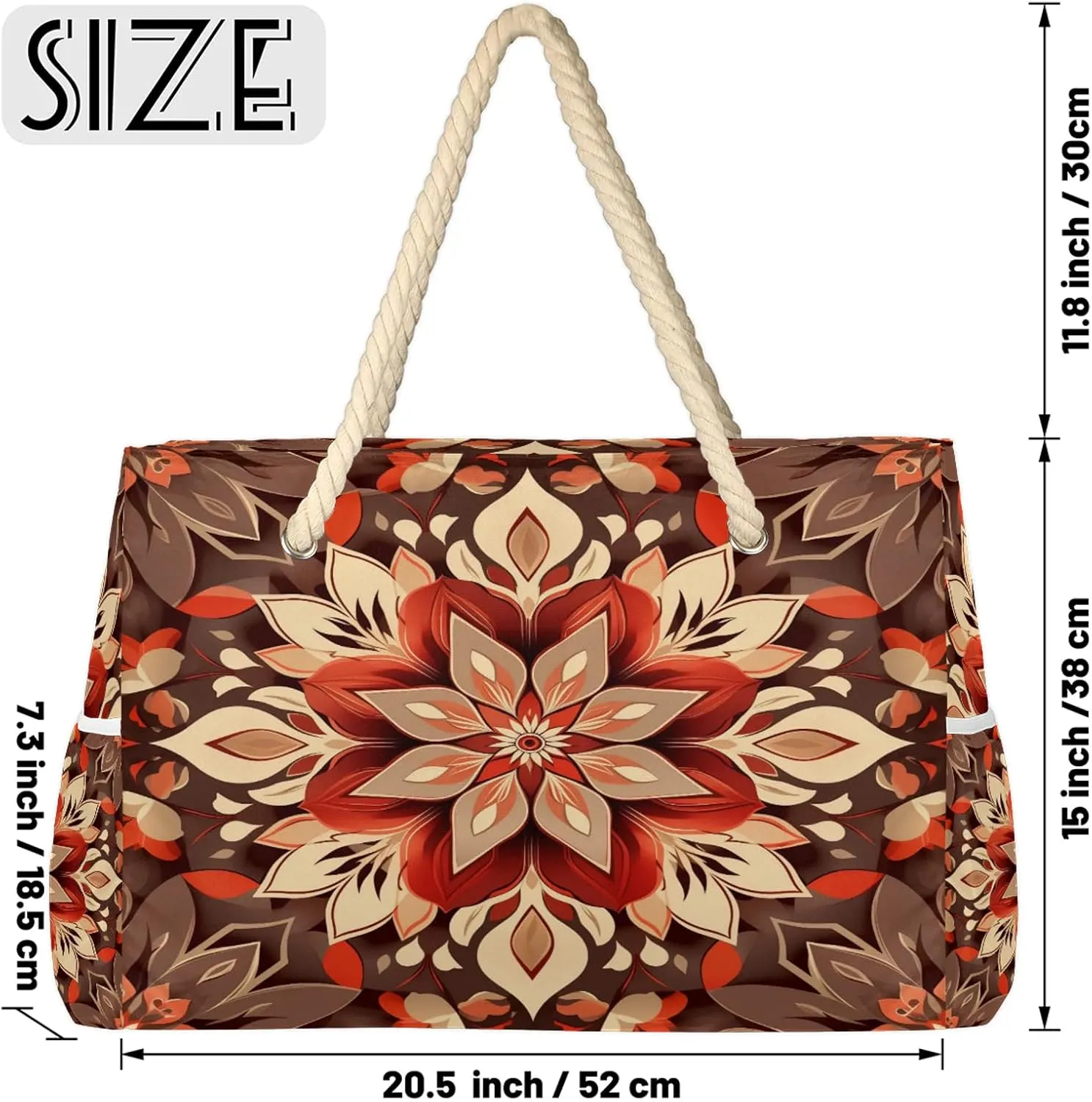 Large Beach Bags for Women with Zipper Beach Tote Bag Waterproof Sandproof Gym Swim Pool Grocery Travel Bag
