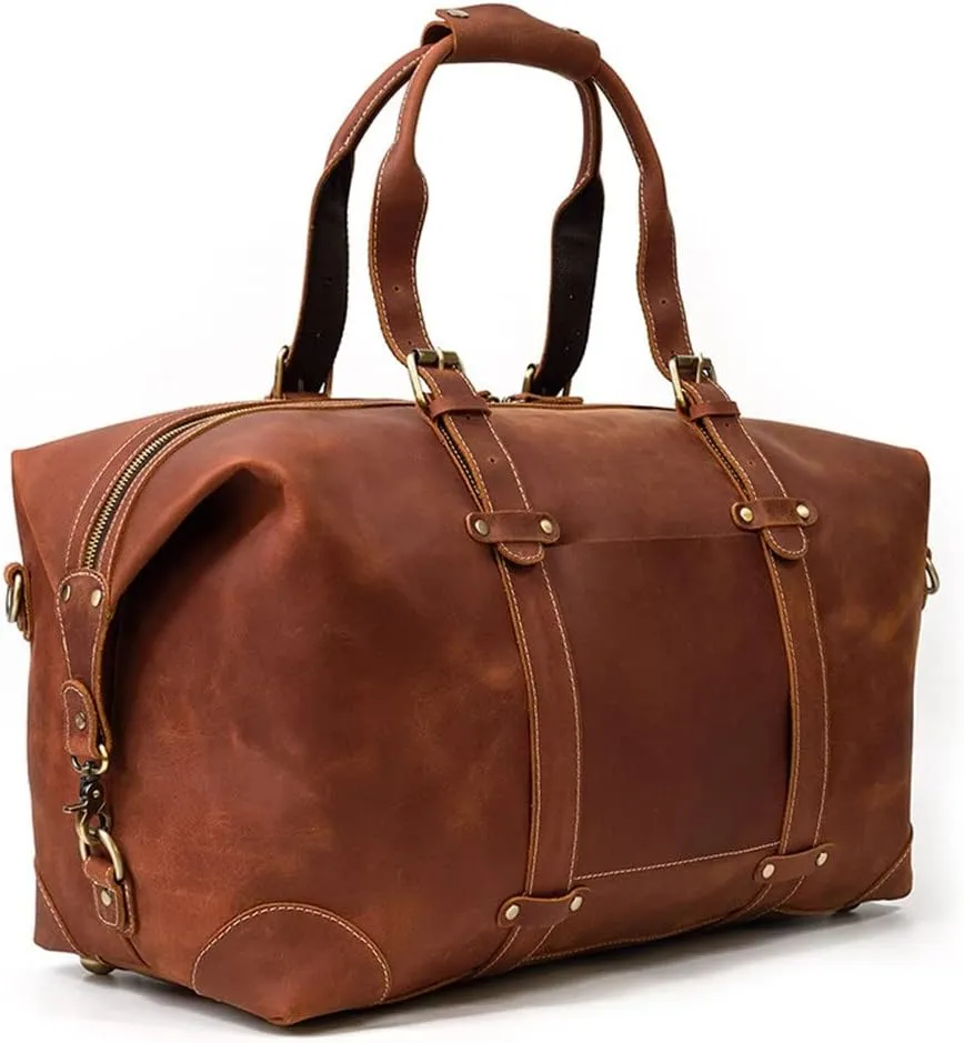 Large Luggage Bag Men's Travel Bag Retro Handbag Fitness Shoulder Messenger Bag (W 29 * 50 * 23 cm)