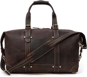 Large Luggage Bag Men's Travel Bag Retro Handbag Fitness Shoulder Messenger Bag (W 29 * 50 * 23 cm)