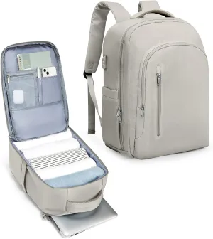 Large Travel Laptop Backpack for Men Women, Carry on Backpack Flight Approved with USB Charging Port, Business Work Hiking