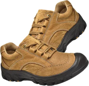 Leather Walking Shoes for Men Outdoor Hiking Trekking Shoes Casual Shoes Autumn Spring