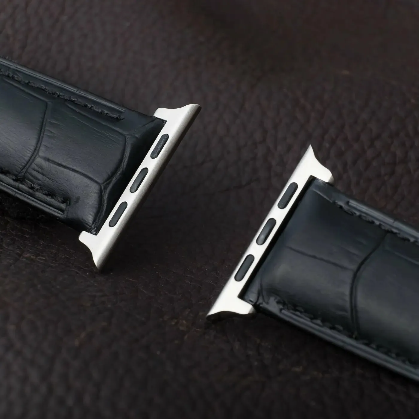 Leather Watch Strap for Apple Watch - Black