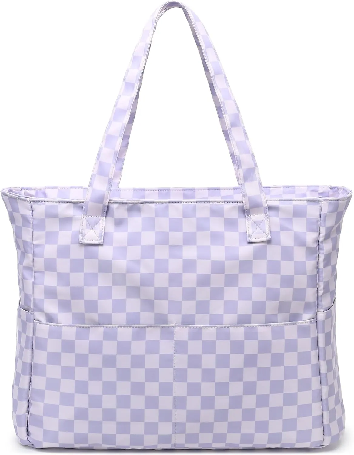 LEDAOU Large Beach Tote Bag Women Waterproof Sandproof Zipper Beach Tote Bag for Pool Gym Grocery Travel with Wet Pocket