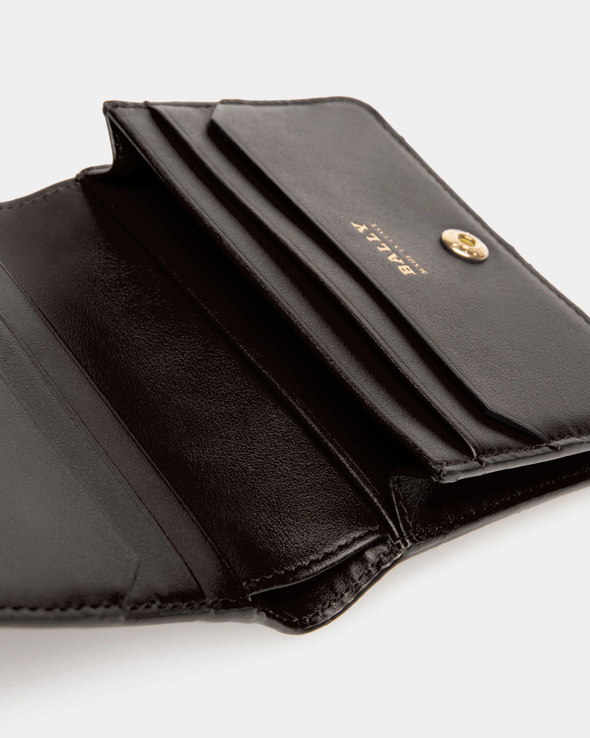 Lettes Leather Business Card Holder In Black