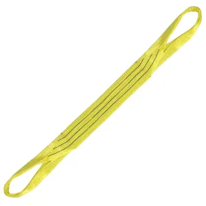 Lift Sling Straps,3" x 3' 2-Ply Heavy Duty Flat Eye Lift Sling,Twist Eye Polyester Lifting Straps Not Nylon Tree Saver Recovery Strap Web Rigging Securing Moving Tow Hoisting Gear Strap 17600lb