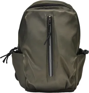 Lightweight Olive Sling Bag for Men and Women - Anti Theft Womens and Mens Crossbody Bag with Reflective Zipper