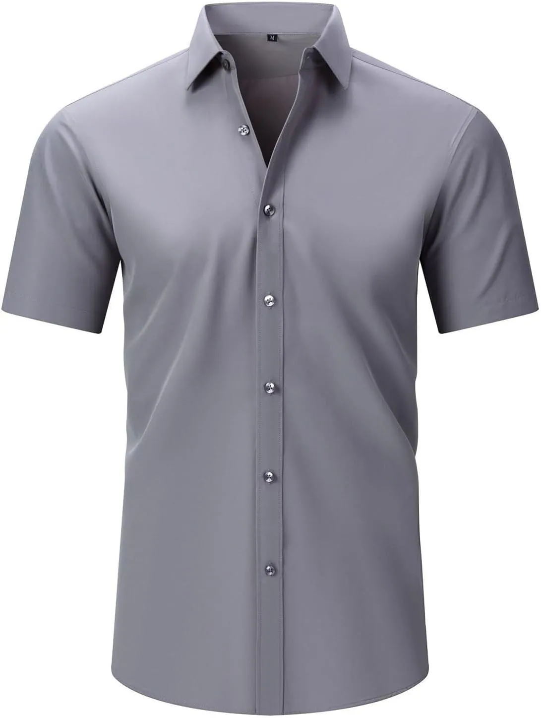 Literalous Shirt, Short Sleeve Button Up, Men's Super Stretchy Quick-Drying Short Sleeve Ventilated Shirts