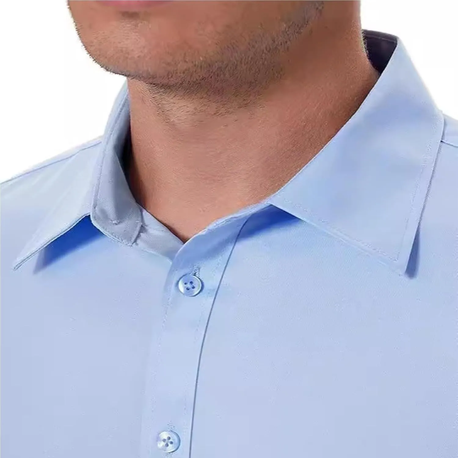 Literalous Shirt, Short Sleeve Button Up, Men's Super Stretchy Quick-Drying Short Sleeve Ventilated Shirts