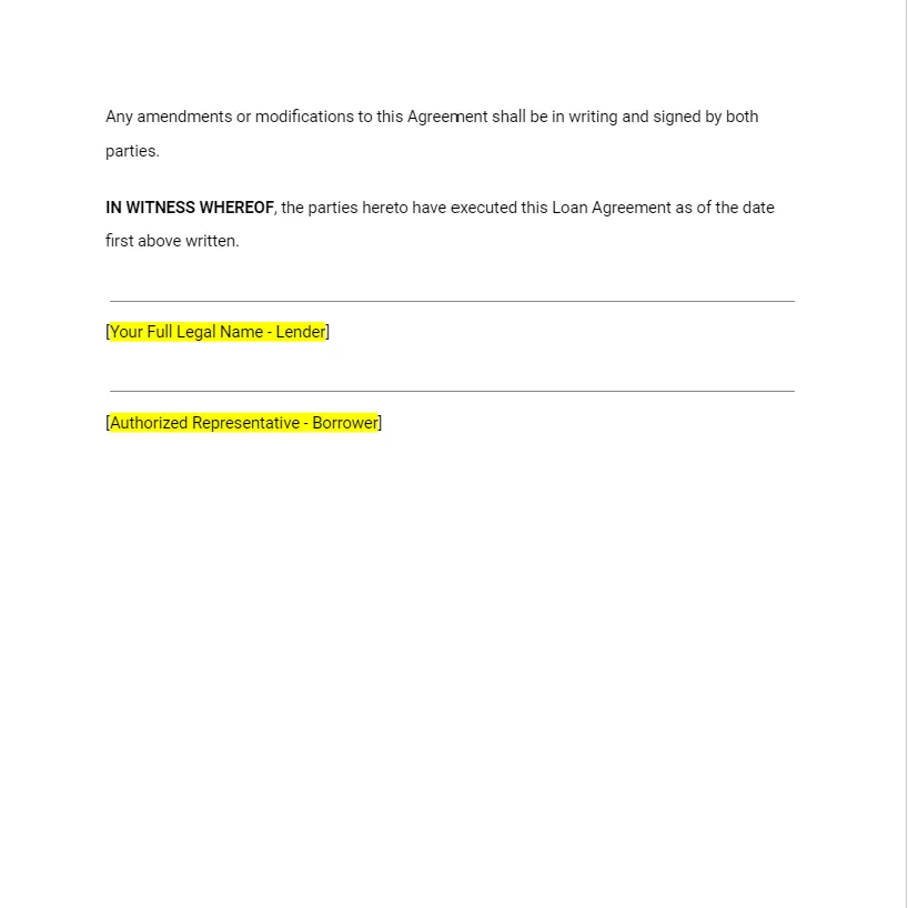 Loan Agreement Templates (Two Templates)(PDF & Word Doc)