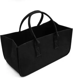 Log Tote Carrying Bag Baskets Felt Storage Bag Car Travel Shopping Tote Bag Clothing Organizer Gift Bag Fireplace Firewood Bag for Fireplace (Color : 01)