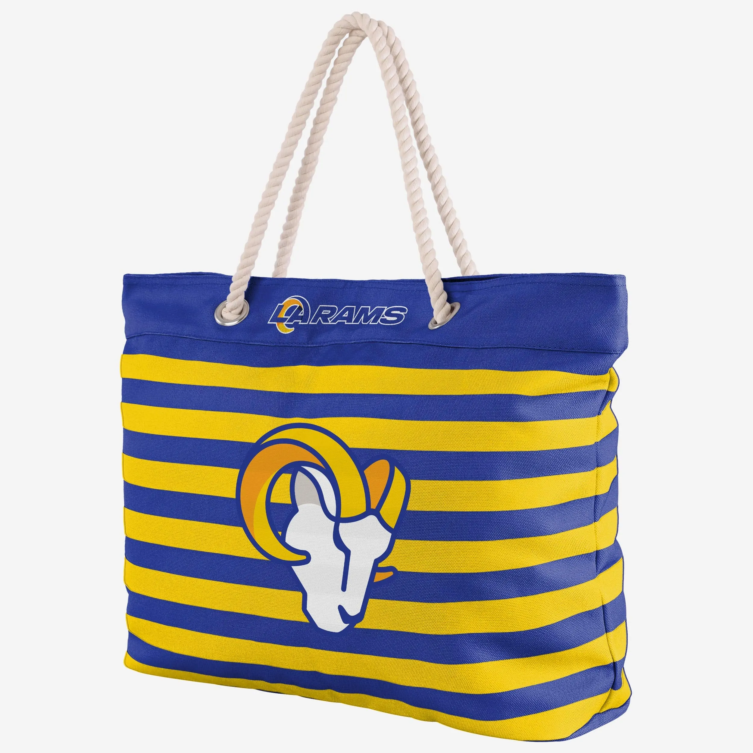 Los Angeles Rams Nautical Stripe Tote Bag