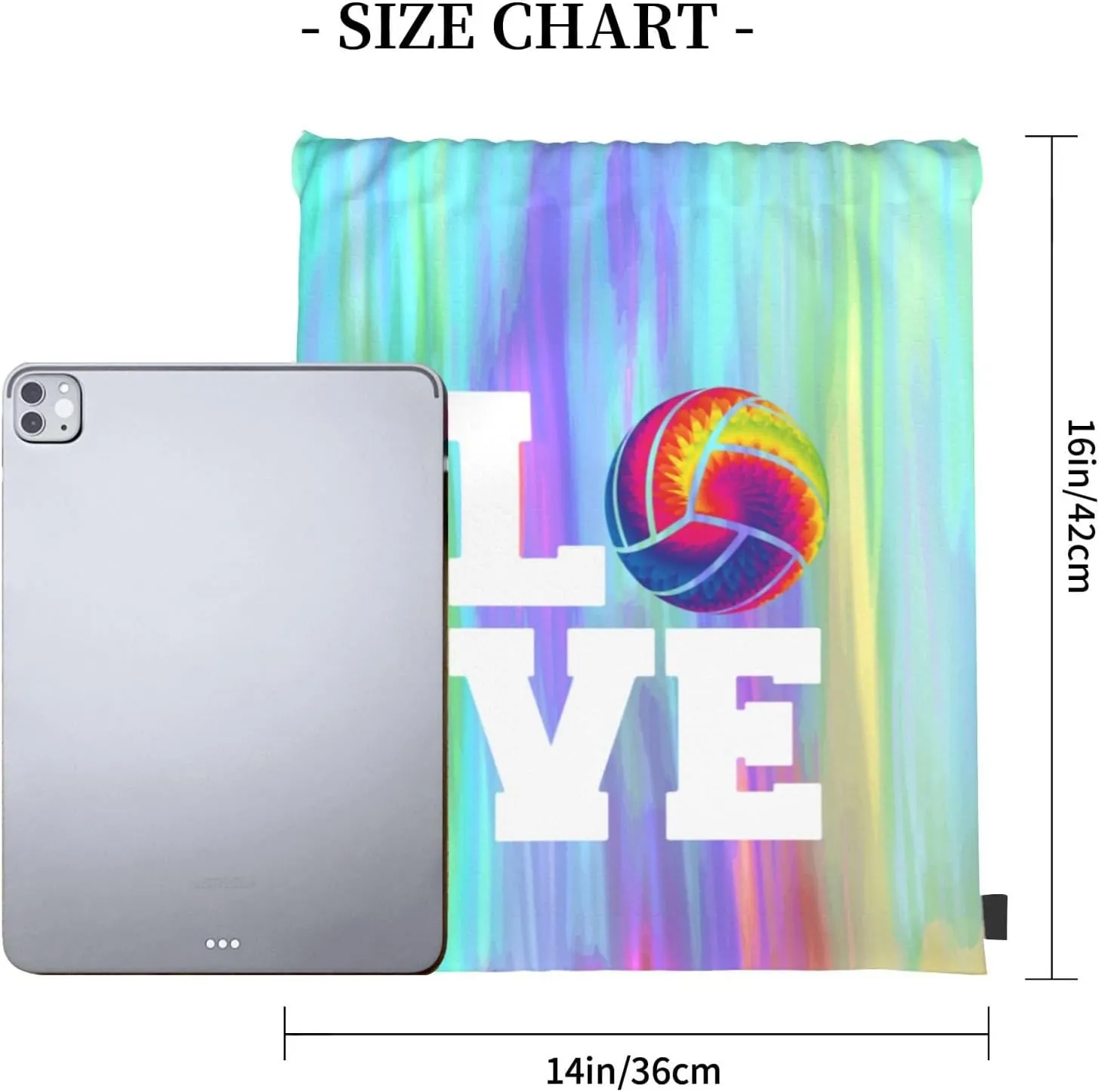 Love Volleyball Unisex Drawstring Backpack Bag Sport Gym Swim Travel Sackpack