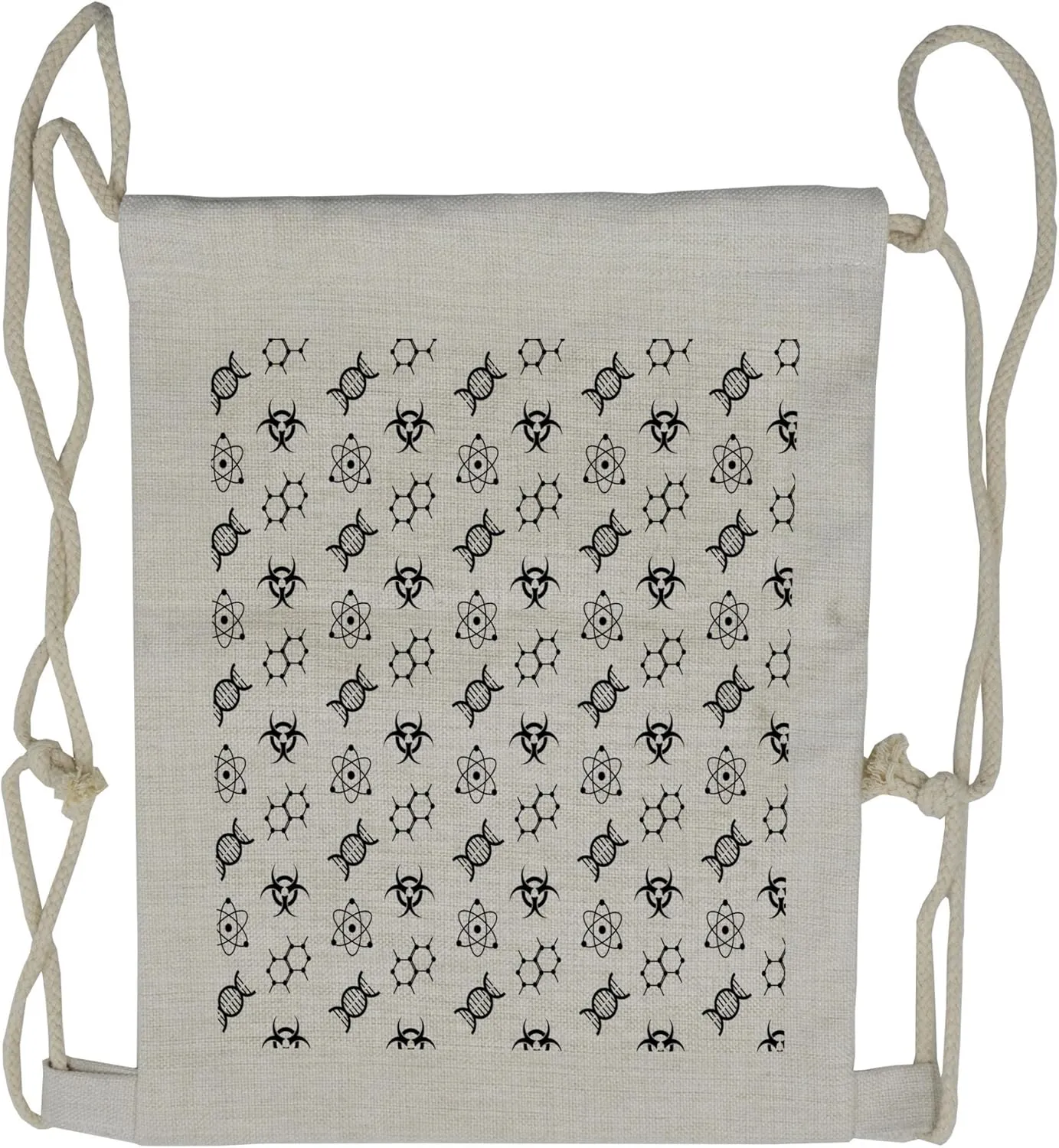 Lunarable Science Drawstring Backpack, Chemicaltom-Molecule DNA, Sackpack Bag