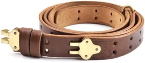 M1907 Leather Rifle Sling Dated 1942 M1 Garand Springfield Drum Dyed Leather