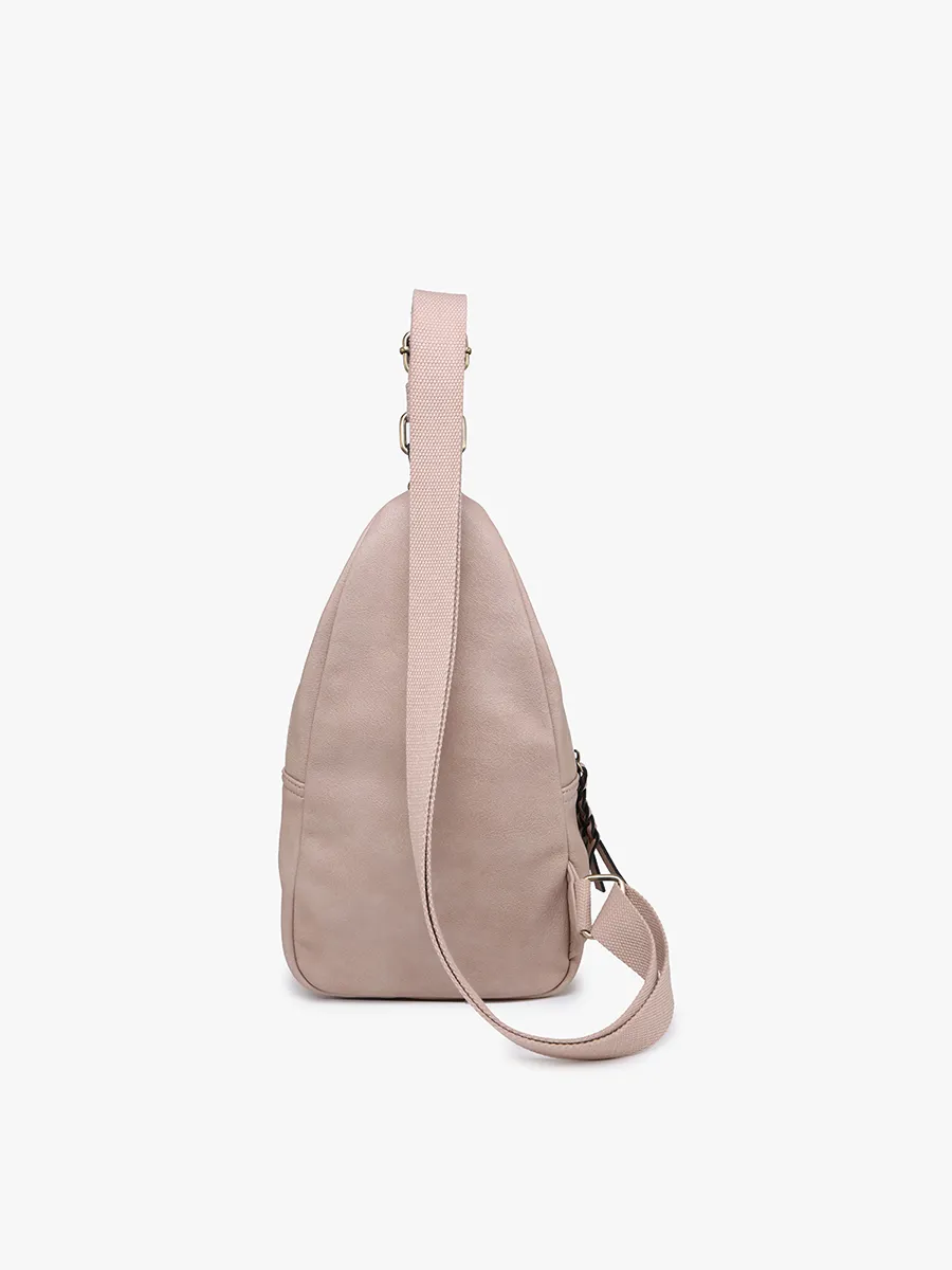 M2342 Nikki Dual Compartment Sling Pack Bag: Navy