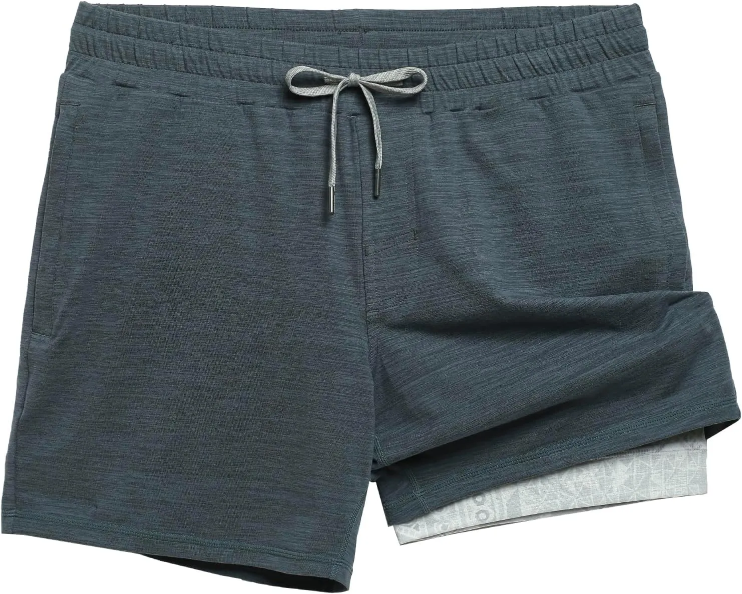 maamgic Mens 2 in 1 Running Shorts, 5" Gym Short with Zip Pockets, Quick Dry Workout Athletic Shorts for Men