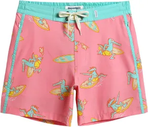 maamgic Men's Swim Trunks Board Shorts Vintage Beach Shorts 4 Way Stretch Quick Dry with Zipper Pockets