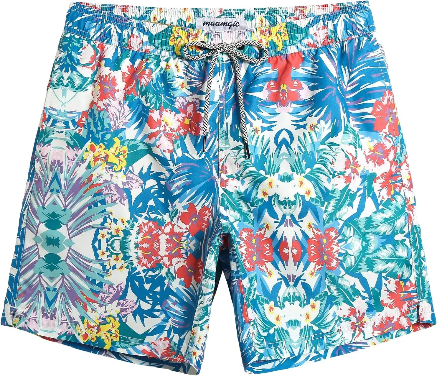 maamgic Mens Swim Trunks Quick Dry Swim Shorts with Mesh Lining Funny Swimwear Bathing Suits 7inch