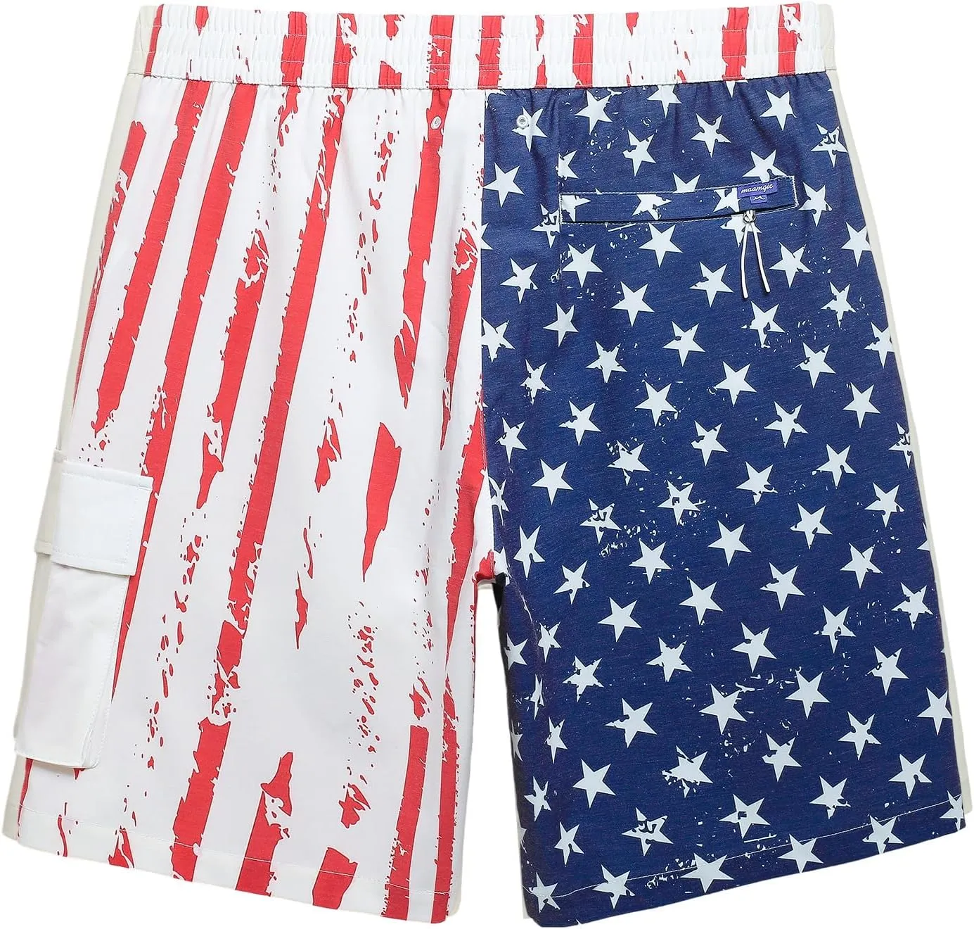 maamgic Mens Swim Trunks with Compression Liner 9 inch Quick Dry Men Bathing Suit Stretch Board Shorts