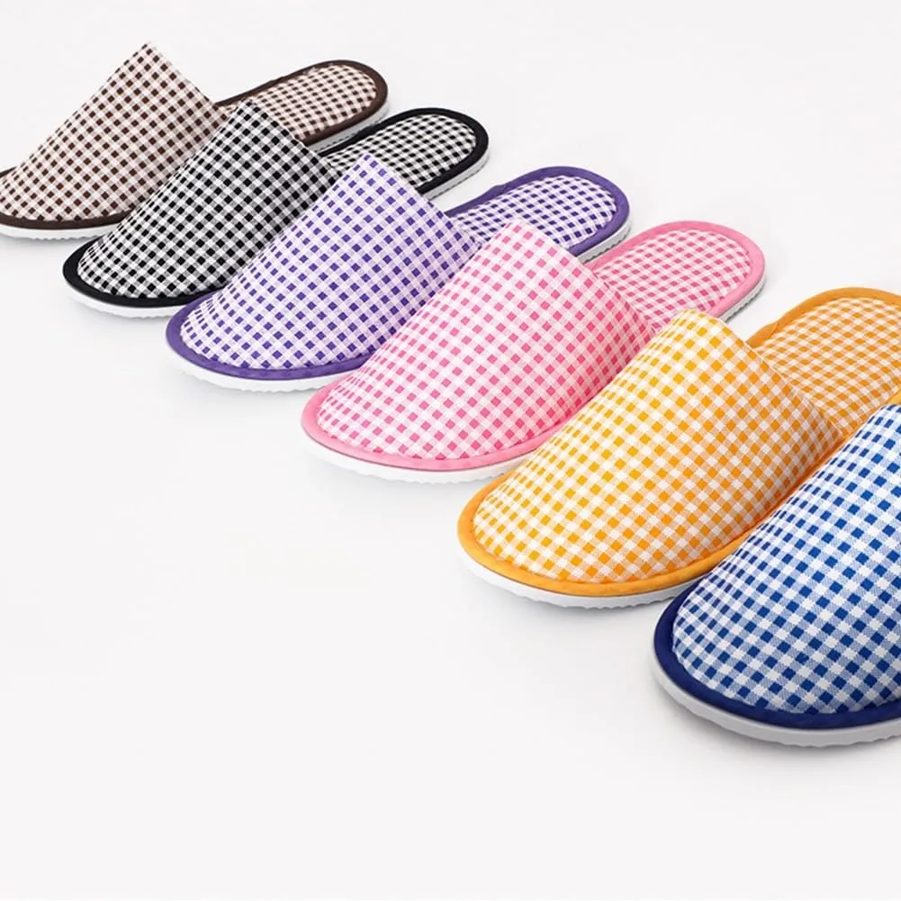 Maeline Spa Slippers, Non Slip Disposable Wholesale Bulk Hotel Slippers for Guests, Multi Color Reusable House Slippers, Indoor, Bathroom, Bedroom, Travel Slippers for Women, Men, Unisex