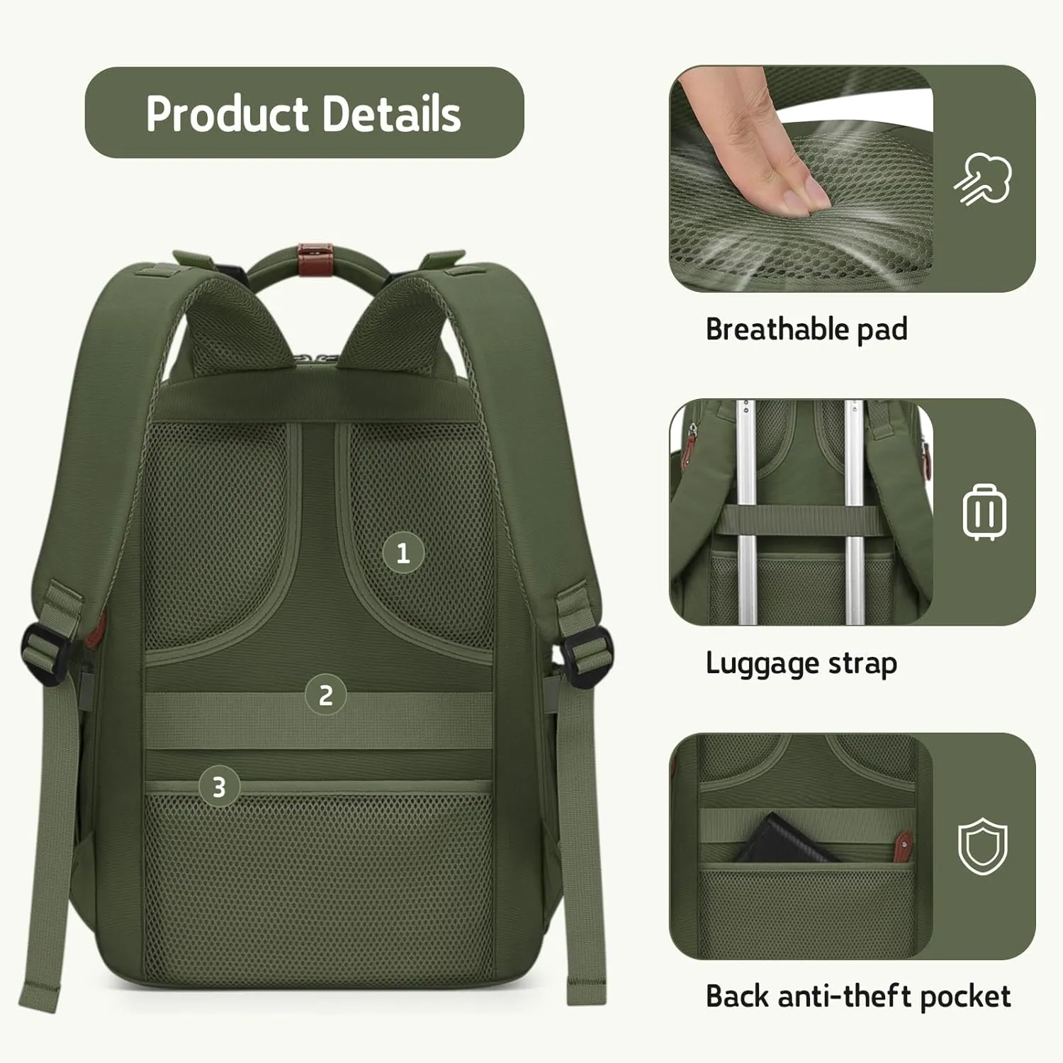 Maelstrom Diaper Backpack, 30L Army Green