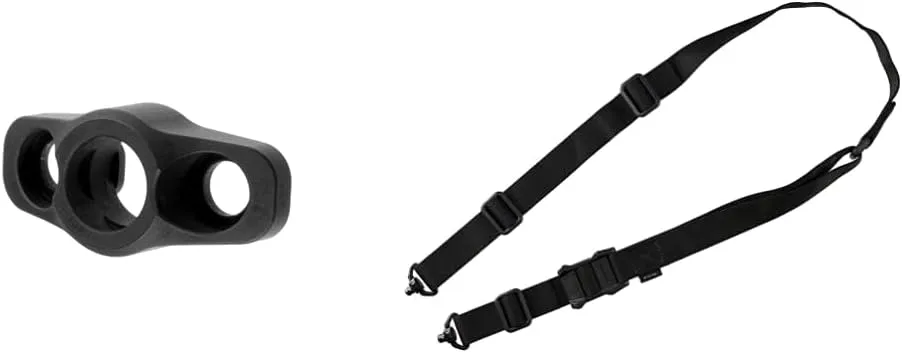 Magpul Industries Sling Attachment Fits M-LOK, Black, 1 MS1 QDM Two Point Rifle Sling, Black
