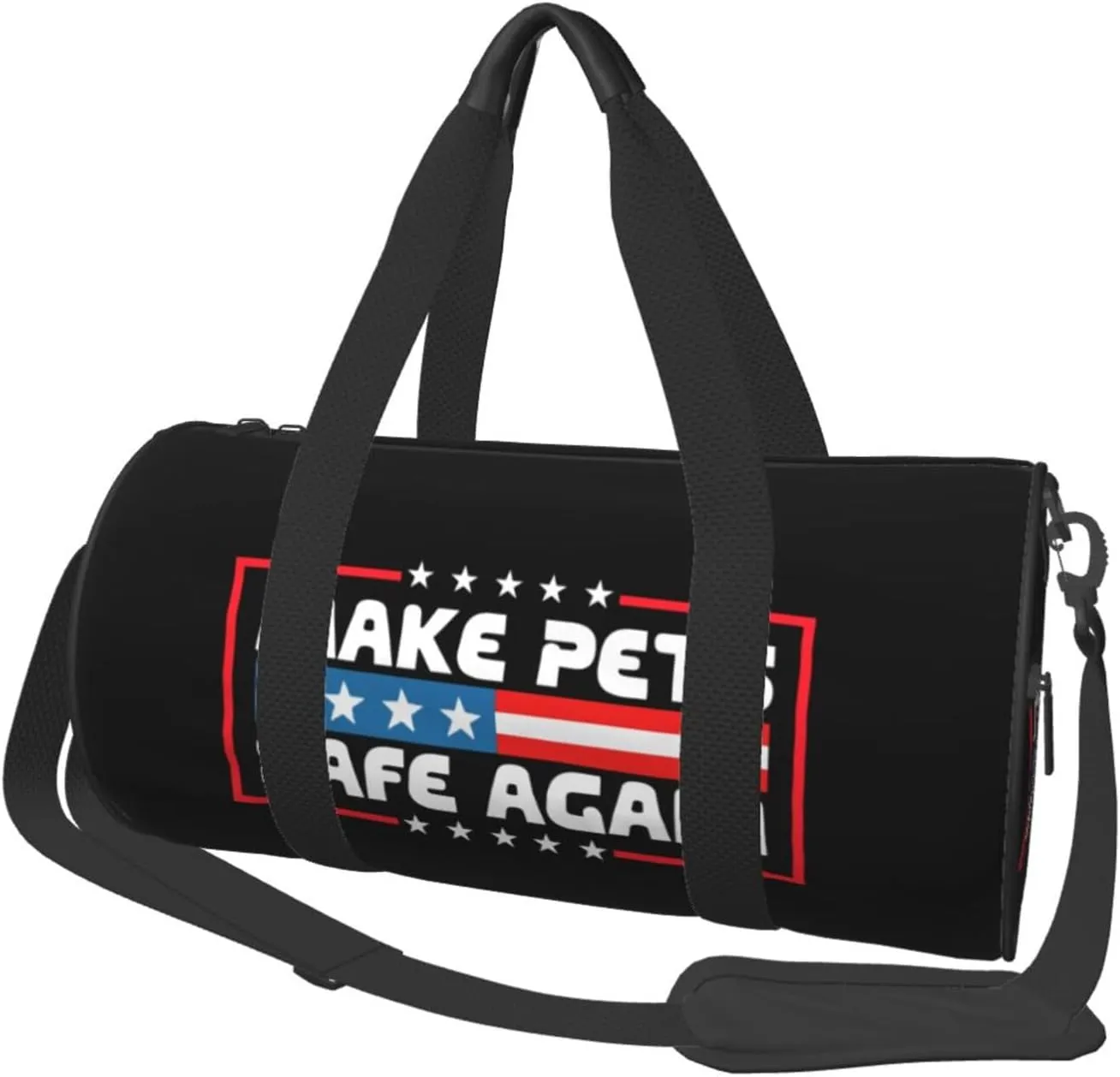 Make Pets Safe Again Duffel Bag Gym Bag Travel Sports Tote Large Foldable Beach Swim Yoga0