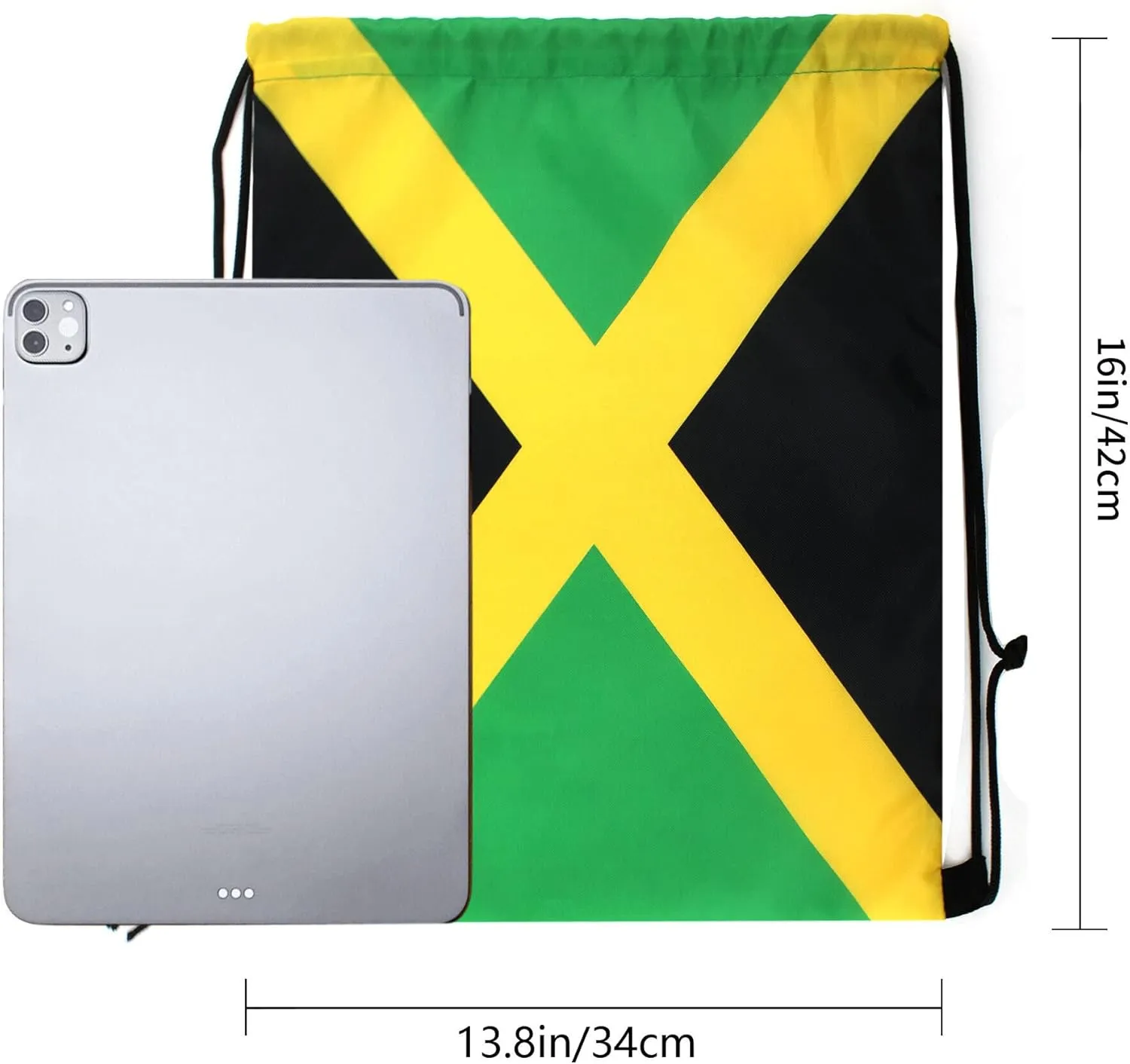Man and Women 20 pcs Drawstring Backpack Waterproof Gym Sports Trave String Bag Cheer Bag Jamaican Afro Rasta（Jamaican 20pcs ）